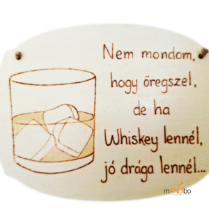 Vicces pirogravírozott kép születésnapra