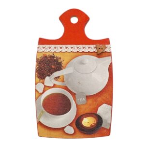 Konyhai vágódeszka falikép - Narancsos tea
