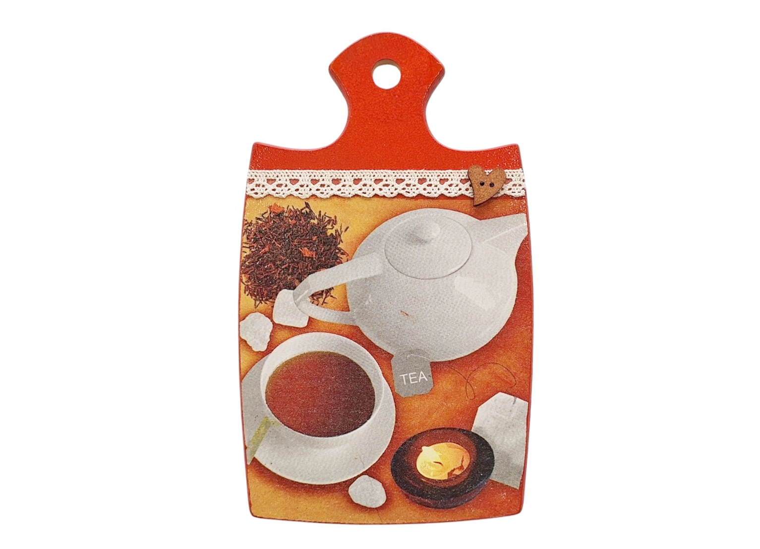 Konyhai vágódeszka falikép - Narancsos tea